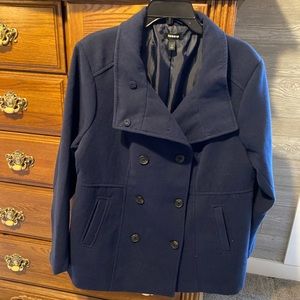 TORRID Navy Blue Pea Coat Women’s Plus